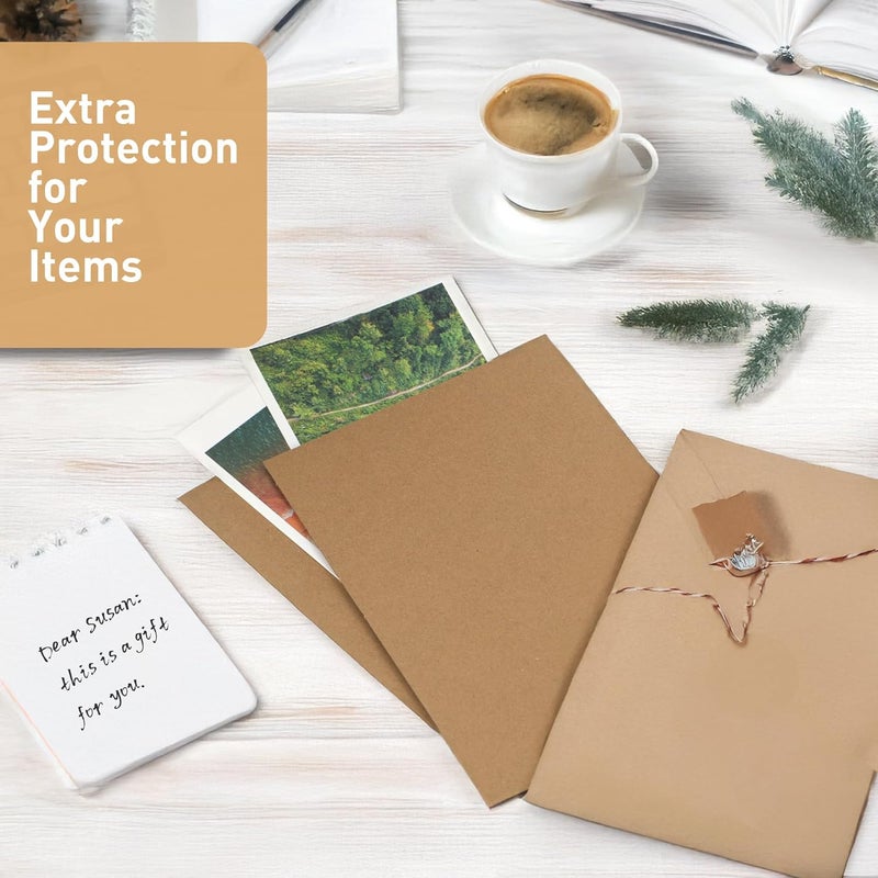 FARRAY 100 Pack 9x12 Inch Corrugated Cardboard Sheets, 1.8mm Thick Brown Kraft Cardboard Backing, Bulk Flat Cardboard Inserts Filler Pads for Packing, Shipping, Mailers, Crafts - Image 5